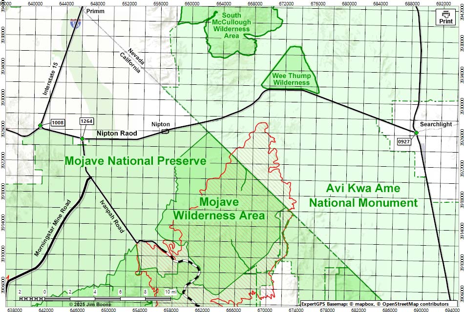 Nipton Road Map