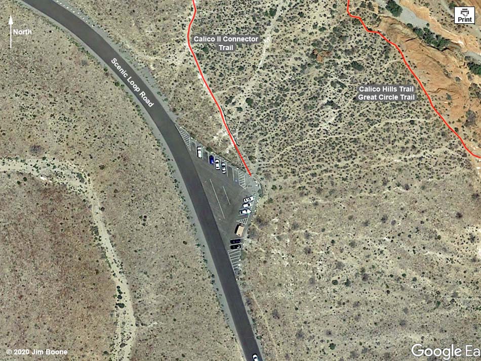 Calico 1 Trailhead Map