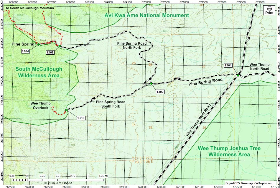Wee Thump East Road Map