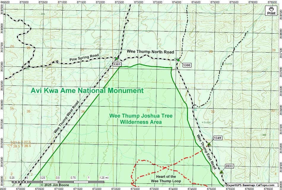 Wee Thump East Road Map